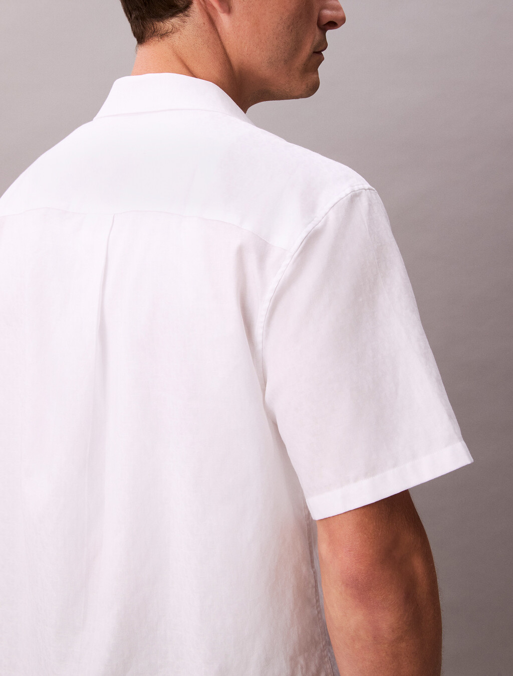 Cotton Jacquard Easy Care Shirt, Brilliant White, hi-res