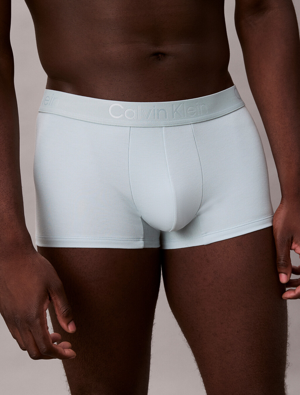 Trunks - CK Black Cotton, Gentle Aqua, hi-res