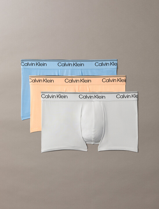 3 Pack Low Rise Trunks - Microfibre Stretch