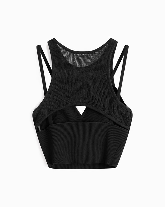 Double Layer Knit Tank Top