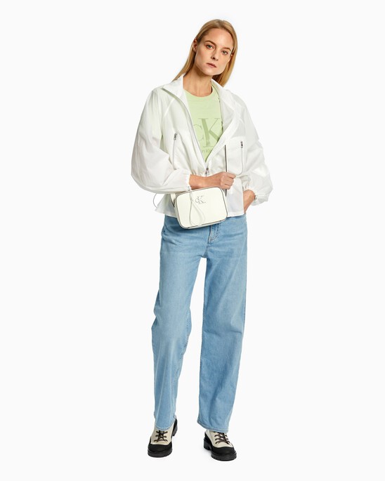 WHITE ON WHITE MONOGRAM SLIM FIT