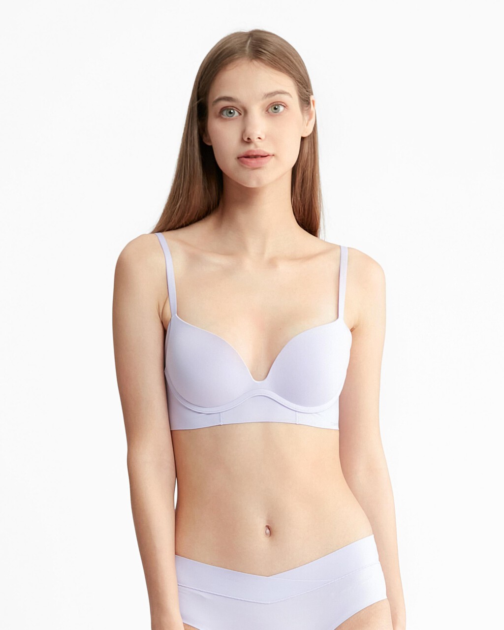 Invisibles Push Up Plunge Bra, Pastel Lilac, hi-res