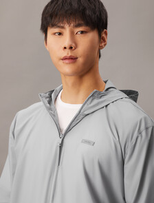 Essentials Woven Hood Jacket, Sleet, hi-res