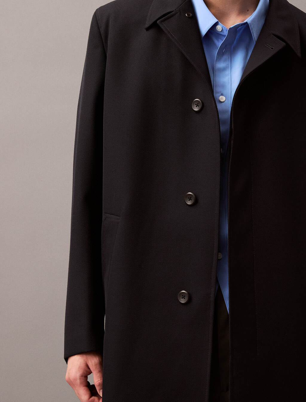 Wool Twill Car Coat, Vulcan, hi-res