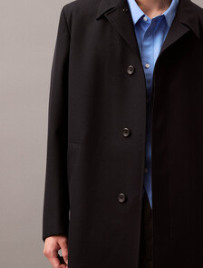 Wool Twill Car Coat, Vulcan, hi-res