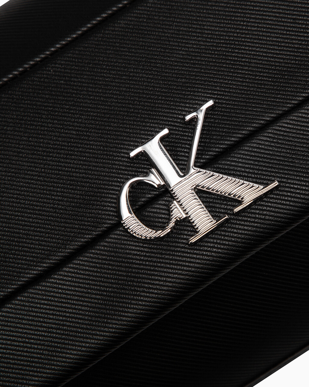 MINIMAL MONOGRAM EAST-WEST FLAP TEXTURED CROSSBODY, BLACK, hi-res