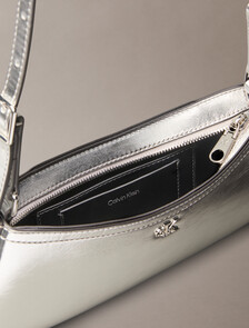 Monogram Metallic Small Shoulder Bag, SILVER METALLIC, hi-res