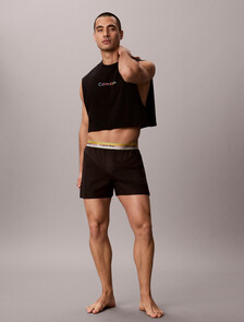 Cotton Poplin Boxers - Pride, Black, hi-res