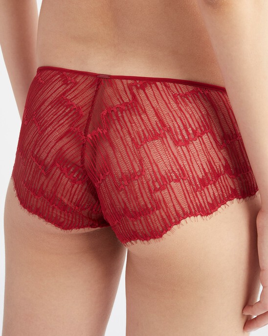 CK Black Linear Lace Hipster