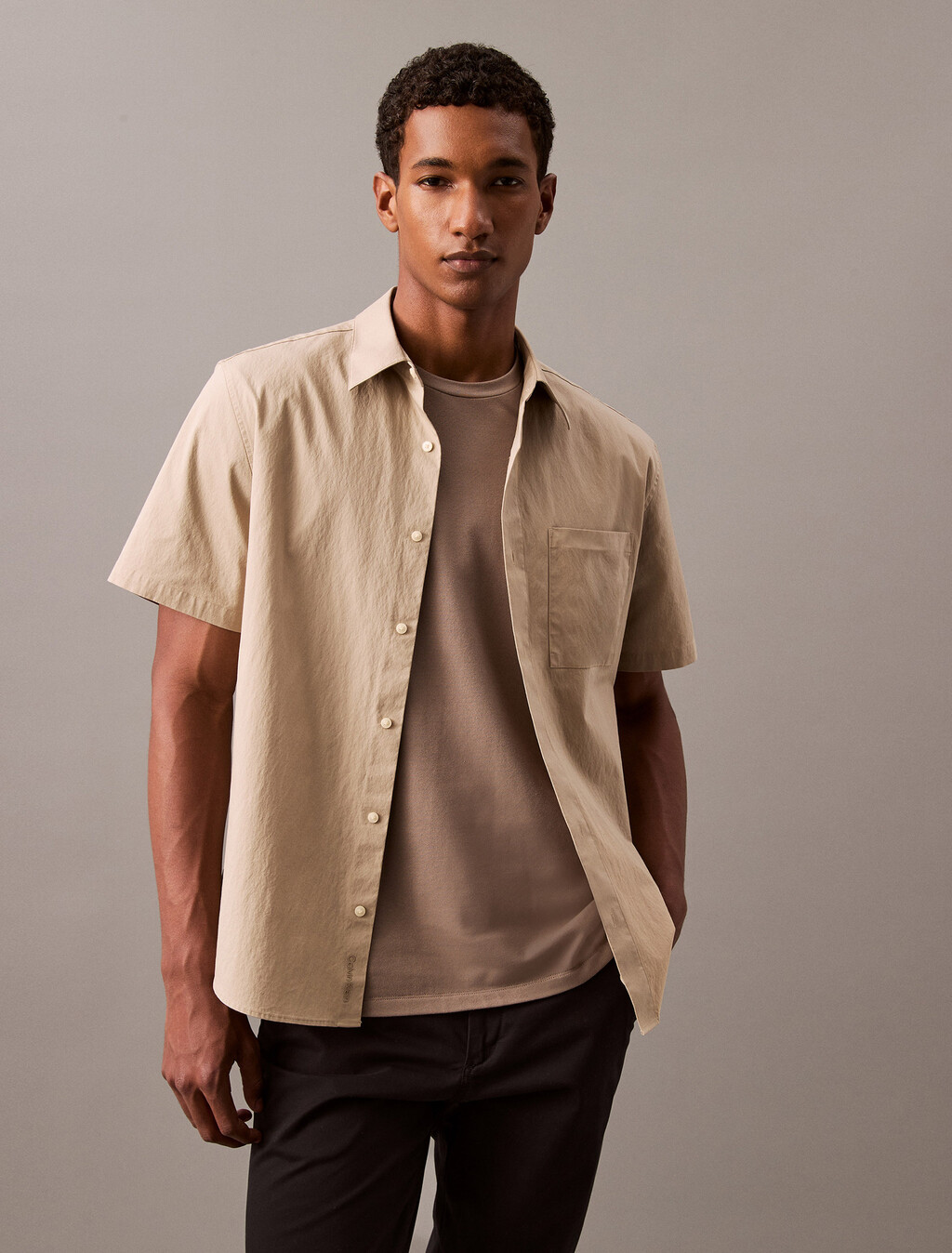 Tech Soft Touch Short Sleeve Shirt, Crockery, hi-res