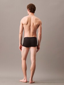 CK Black Logo Jacquard Low Rise Trunks, Black, hi-res