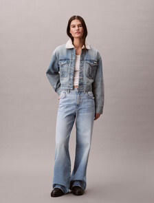 Sherpa Denim Jacket, BLUE NEWTON, hi-res