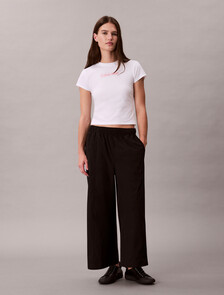 Breathable Quick-Dry Cropped Travel T-shirt, Classic White, hi-res