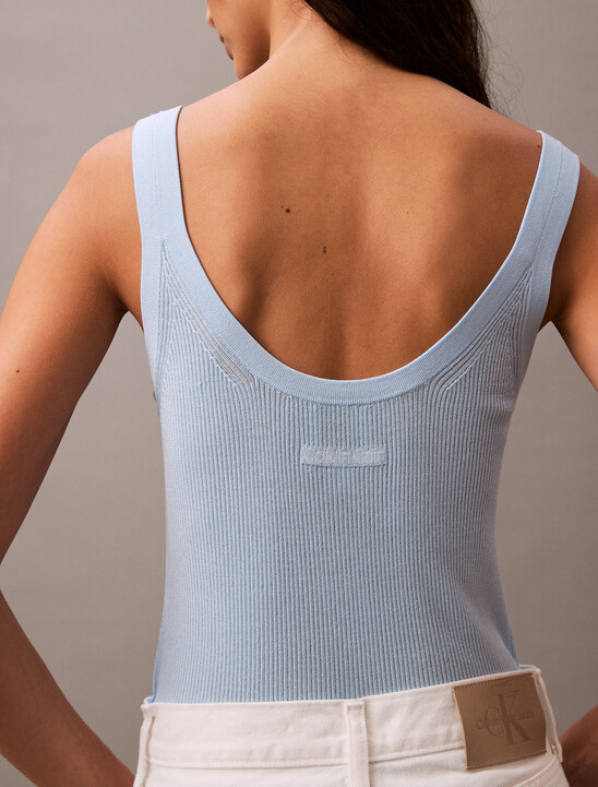 Viscose Rib Knit Tank Top