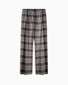 Flannel Sleep Pants, GRADIENT CHECK_GREY HEATHER, hi-res