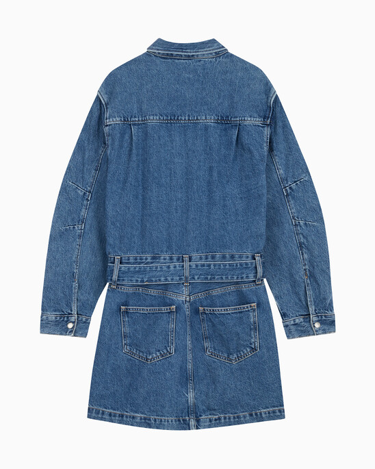 Belted Denim Shirt Dress