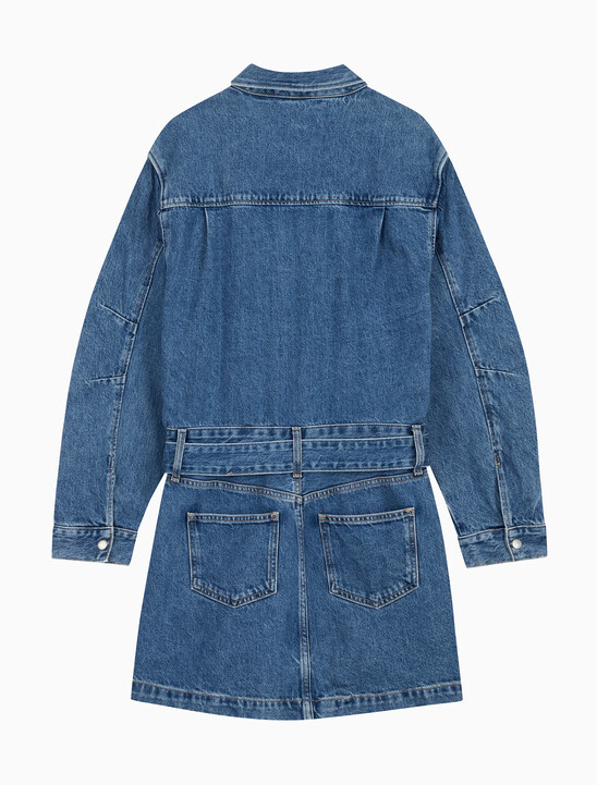 Belted Denim Shirt Dress