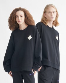 YEAR OF THE RABBIT RELAXED FIT SWEATSHIRT, CK BLACK, hi-res