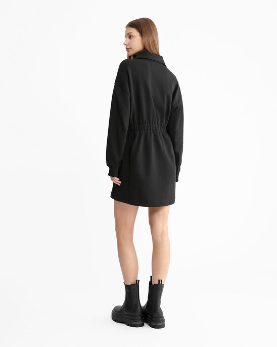 Embossed Monogram Half Zip Dress