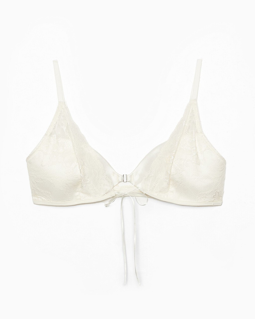 CK BLACK BRIDAL LIGHTLY LINED TRIANGLE BRA, Vanilla Ice, hi-res