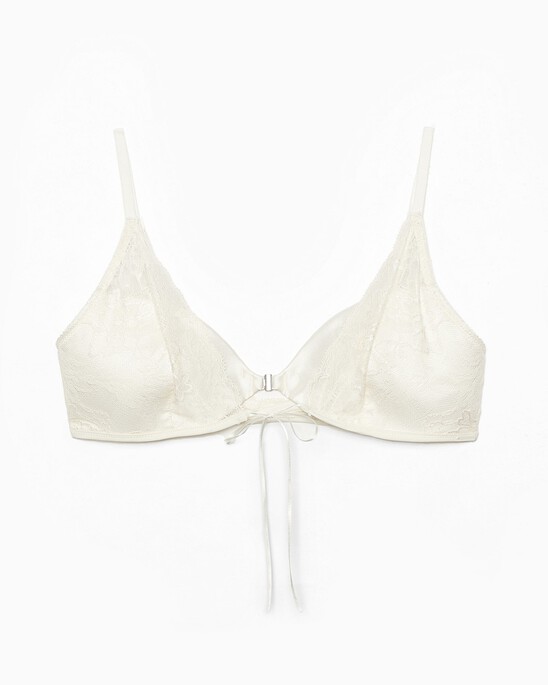 CK BLACK BRIDAL LIGHTLY LINED TRIANGLE BRA