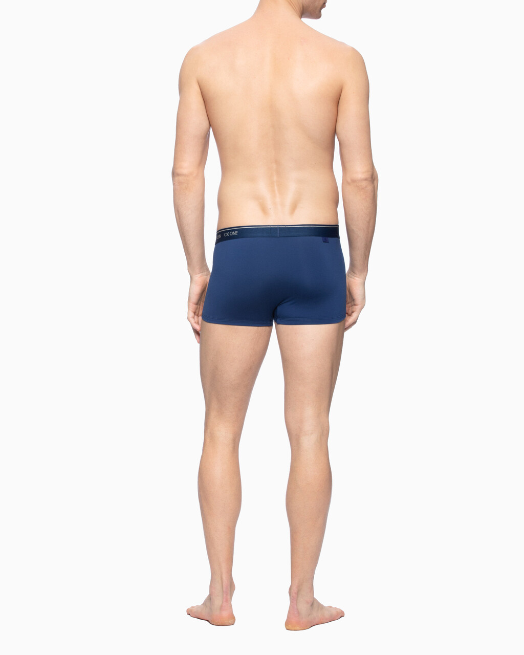 CK One Print Micro Low Rise Trunks, Perth Blue, hi-res