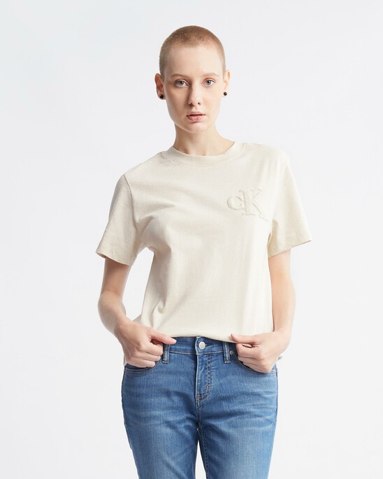 Modern Workwear Chenille CK Monogram Relaxed Tee