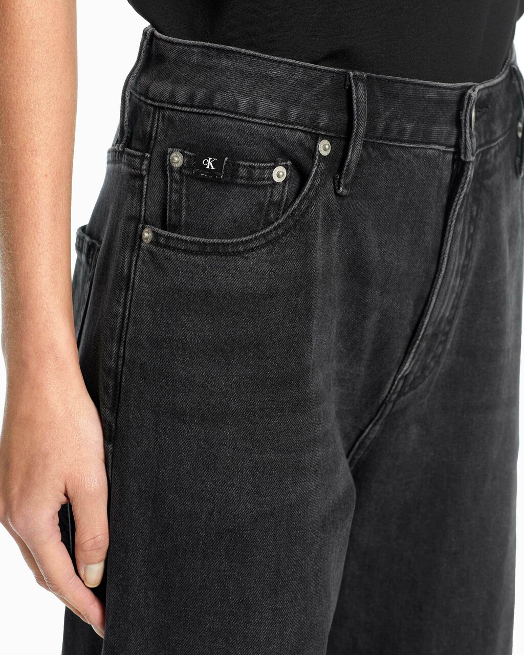 90S STRAIGHT BLACK JEANS, Spj Washed Black, hi-res