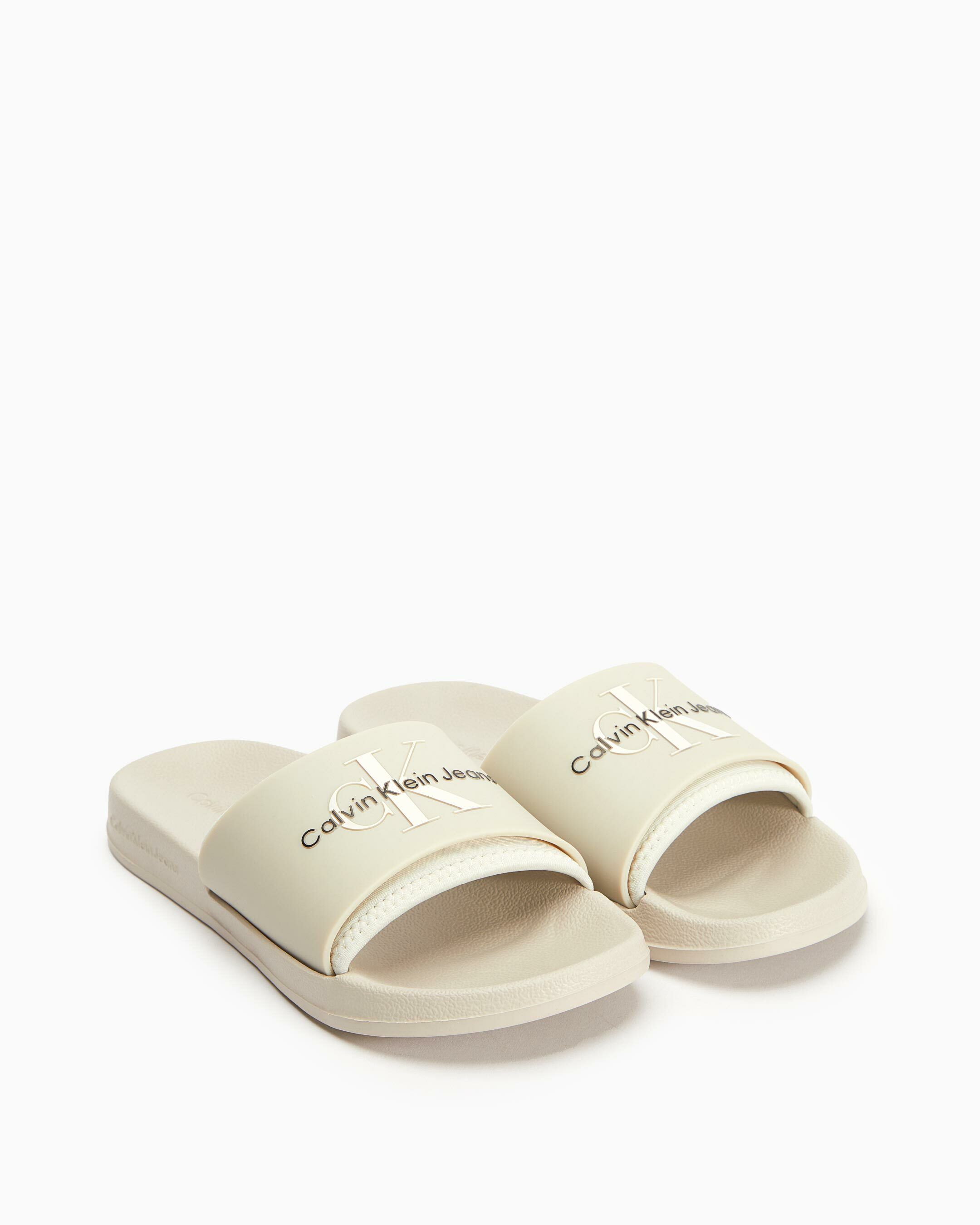 Norwich Monogram Slides natural Calvin Klein Malaysia
