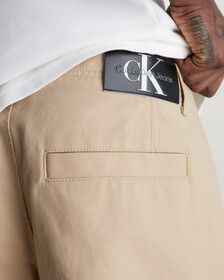 Cotton Canvas Cargo Pants, Travertine, hi-res