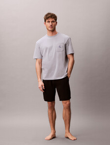 Pyjama Top - Icon Cotton Stretch, Misty Grey, hi-res