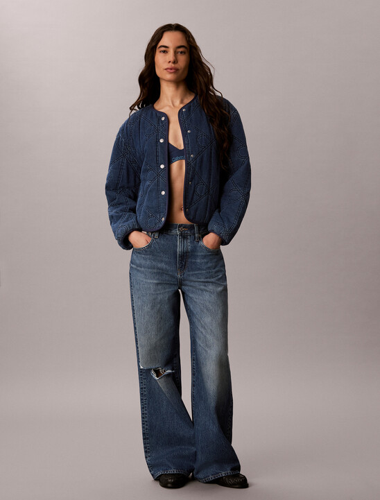 Quilted Denim Liner Jacket