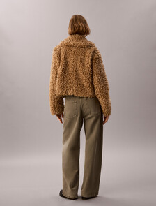 Faux Shearling Teddy Jacket, Tigers Eye, hi-res
