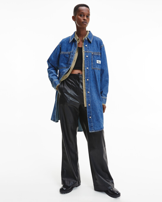 UTILITY DENIM SHIRT DRESS