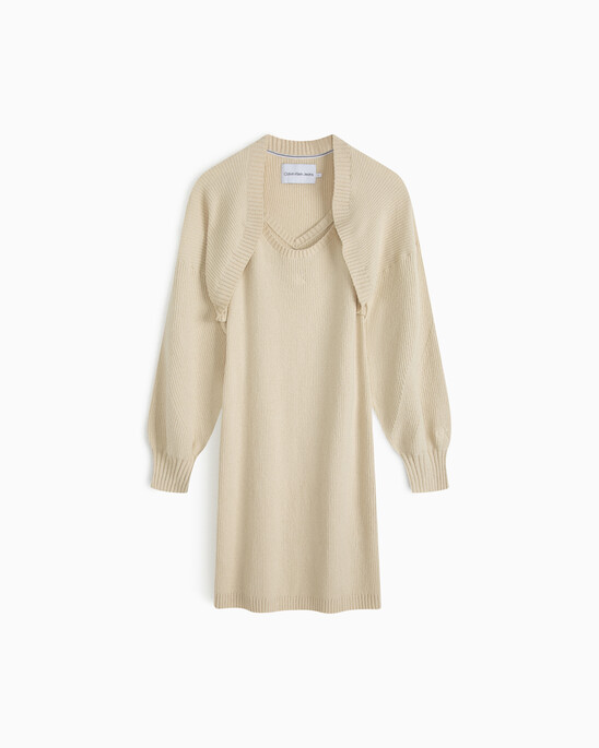 Feminine 2 In 1 Knit Dress