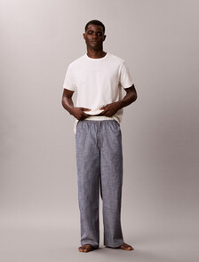 Cotton Chambray Sleep Pants, CHAMBRAY INDIGO, hi-res