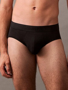 Ultra Soft Modal Hip Brief, Black, hi-res