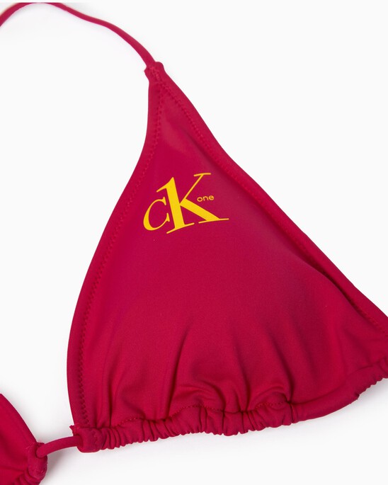 CK One Triangle Bikini Top