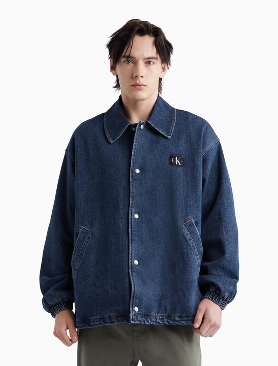 Drawstring Hem Denim Jacket