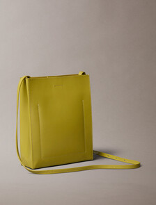 CK Paper Bag Leather Crossbody, Avocado Oil, hi-res