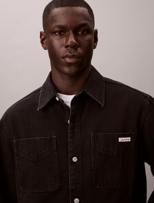 90s Denim Overshirt, JACKSON BLACK STONE, hi-res