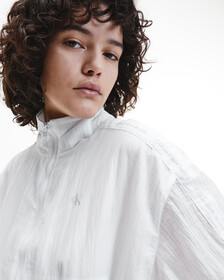 CROPPED LOGO WINDBREAKER, Bright White, hi-res