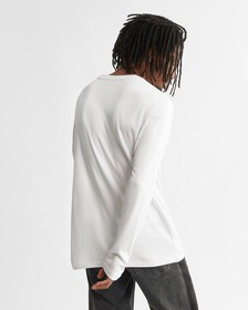 Reimagine Color Block Institutional Long Sleeve Tee, Bright White, hi-res