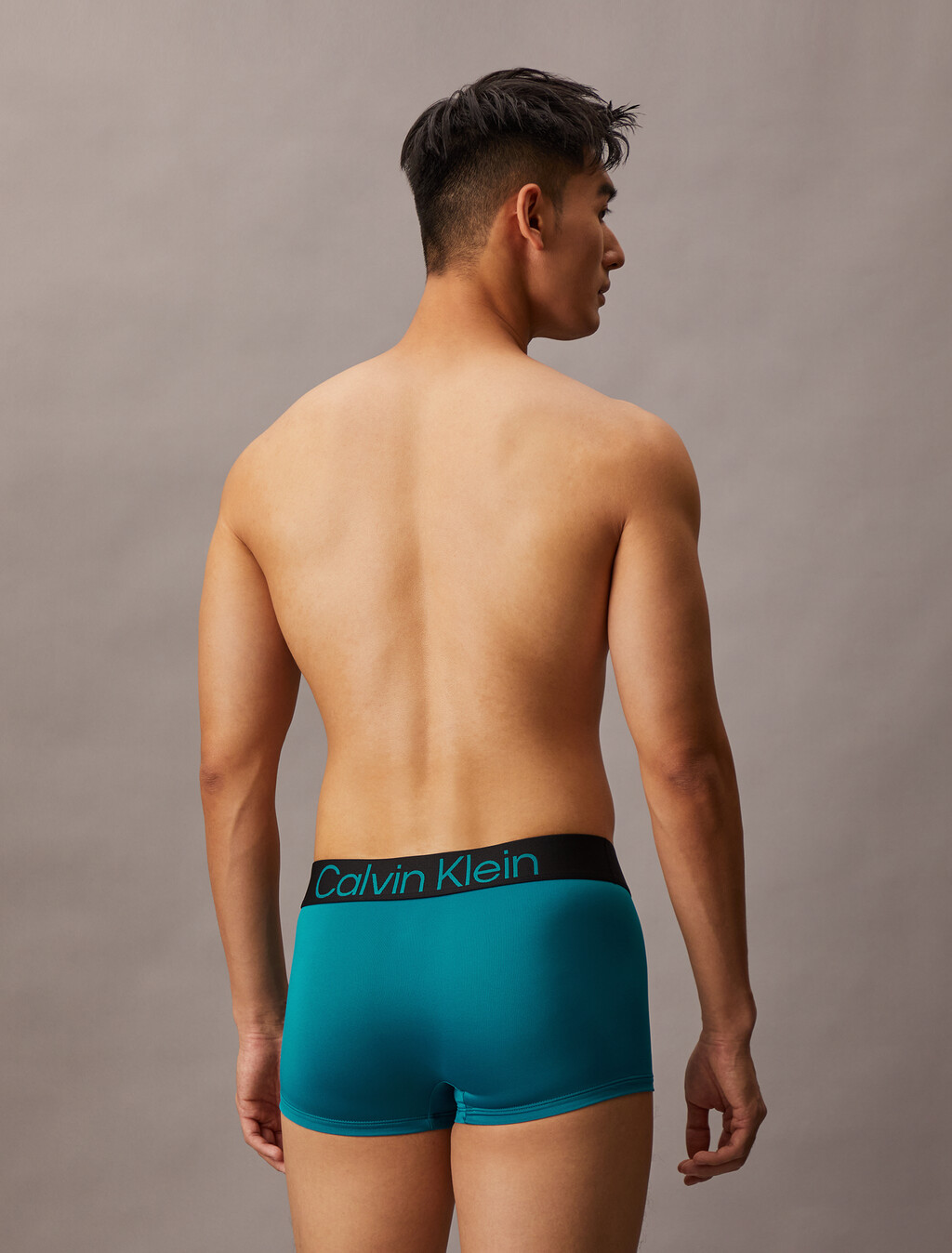 Bold Logo Low Rise Trunks 3 Pack, black/ high rise/ deep tropical teal, hi-res