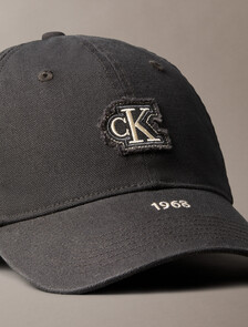 Washed Canvas Embroidered Logo Cap, Pirate Black, hi-res