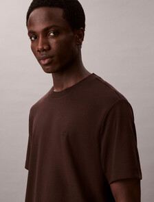 Tonal Monogram Crewneck Tee, Chocolate Torte, hi-res