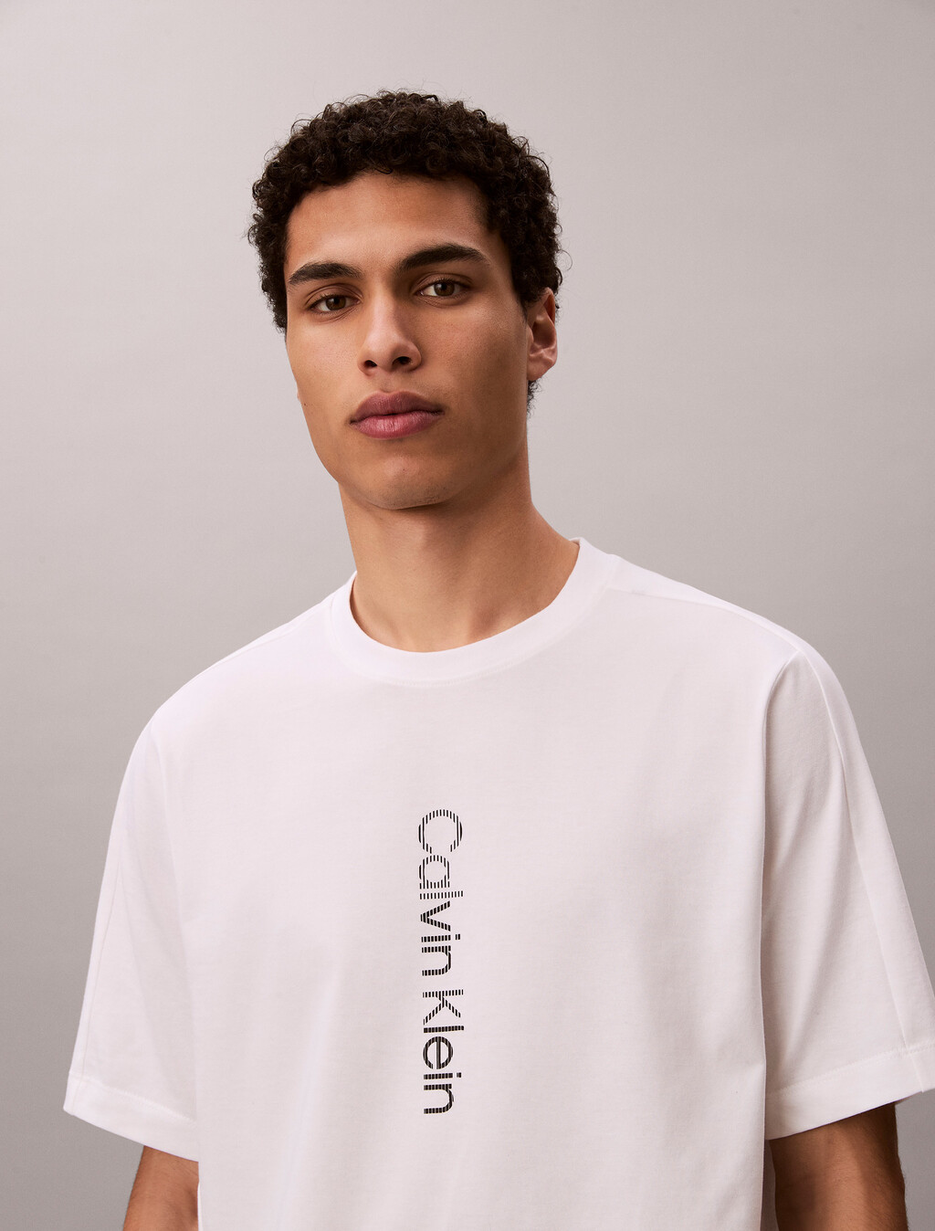 Performance Cotton Blend Gym T-shirt, Classic White, hi-res