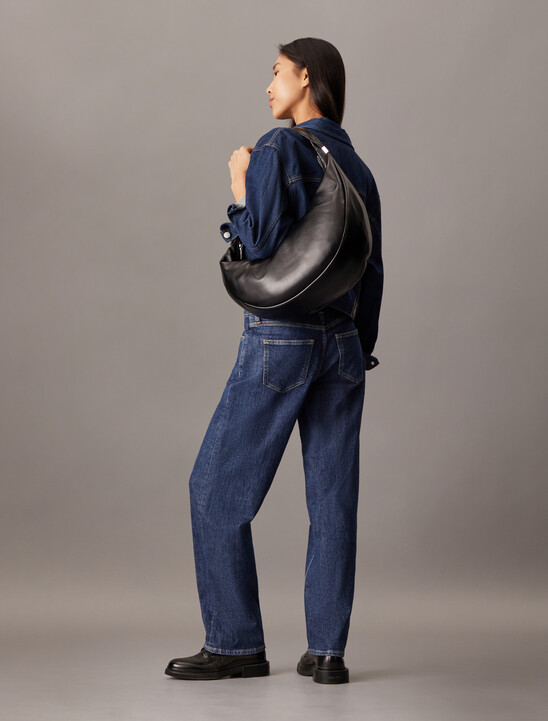 CK Pinched Large Crescent Bag