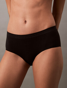 Bonded Flex Boyshort, Black, hi-res