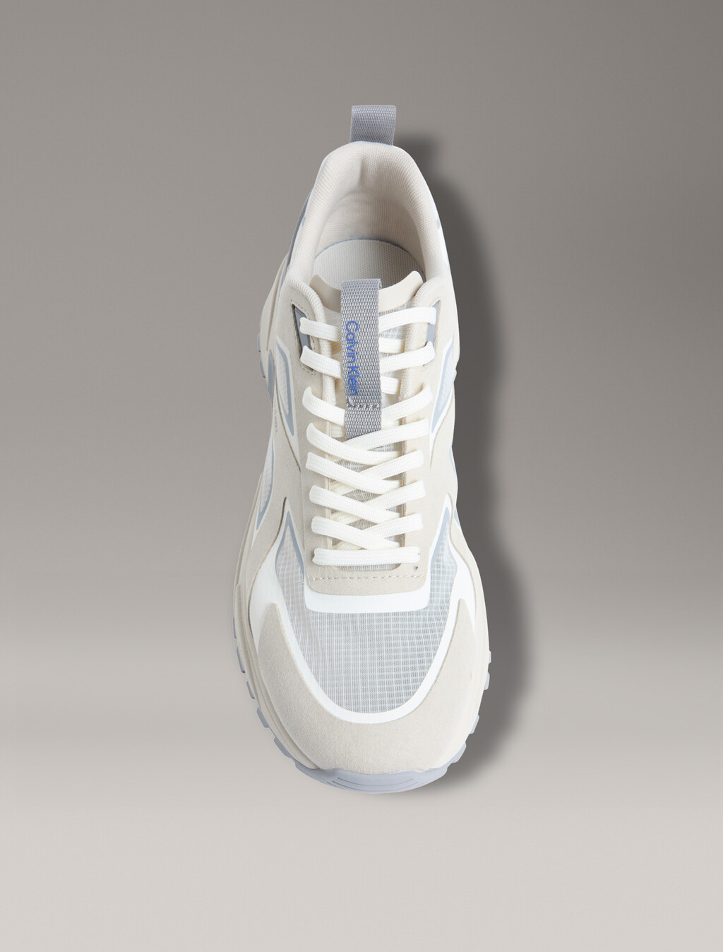 Trailblazer &mdash; Mesh Mix Runner Trainers, Oatmeal/Marshmallow/Cloudburst, hi-res